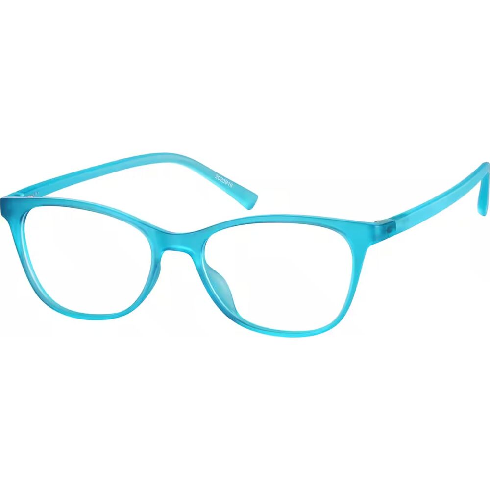 Zenni Rectangle Glasses - Turquoise Blue